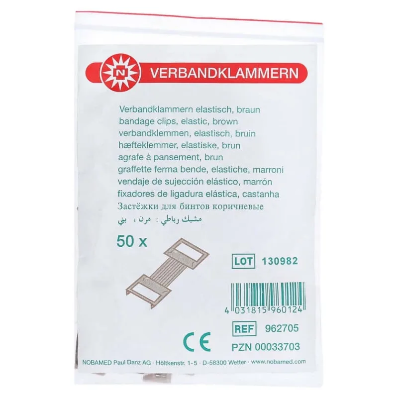 Cleme de bandaj maro 50 buc — preț și oferte