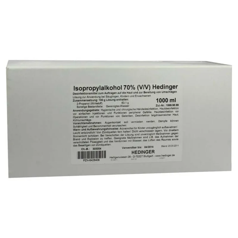 Alcool izopropilic 70% Hedinger 1000 ml — preț și oferte