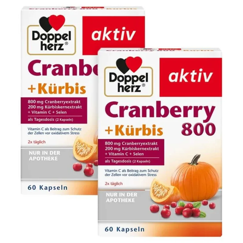 DH aktiv Cranberry + Dovleac + VitC + Seleniu 2X60 St — preț și oferte
