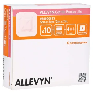 Allevyn Gentle Border Lite 5x5 cm spumă 10 buc.