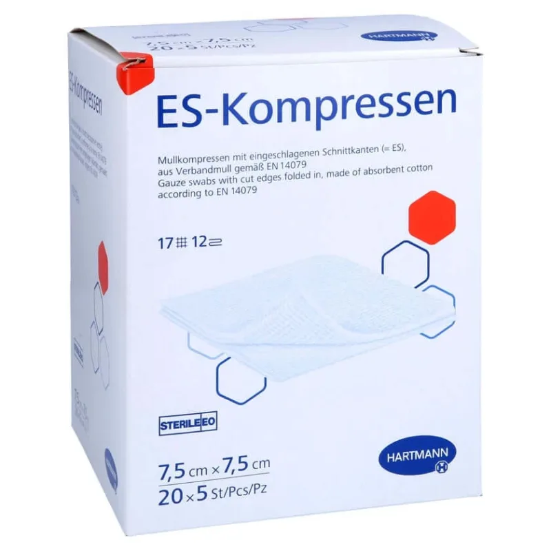 Es-comprese sterile 7,5x7,5 cm pachet vrac 20X5 buc — preț și oferte
