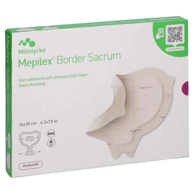 Pansament din spumă Mepilex Border Sacrum 16x20 c 5 buc — preț și oferte