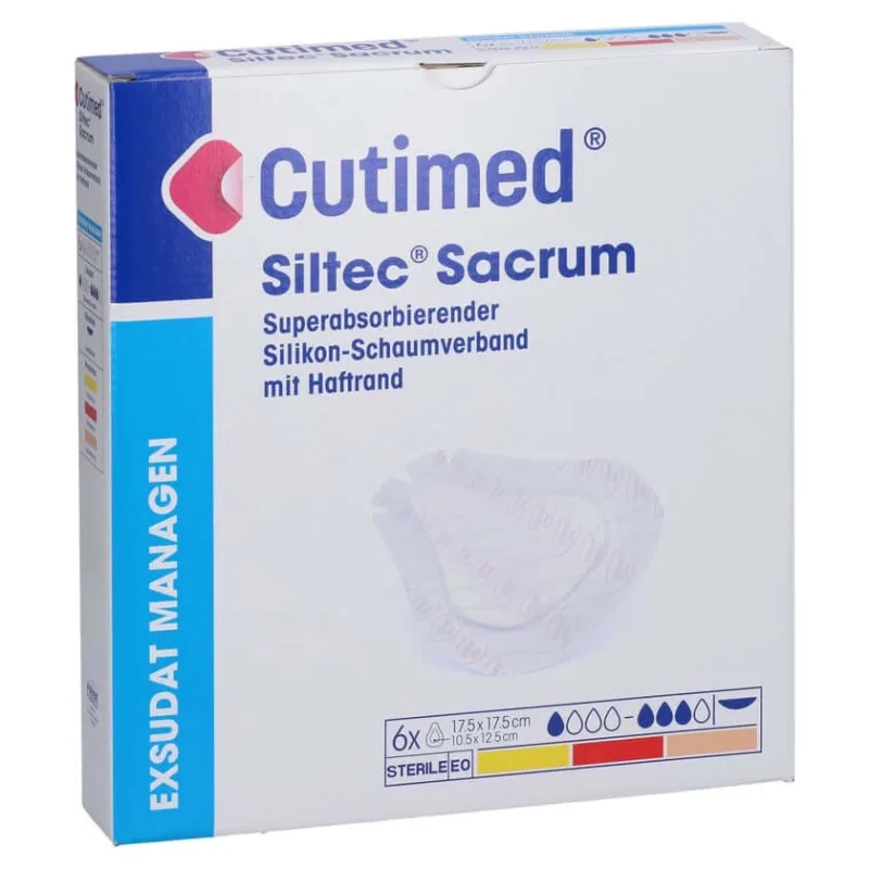 Cutimed Siltec Sacrum 17,5x17,5 Cm Comprese 6 buc. — preț și oferte