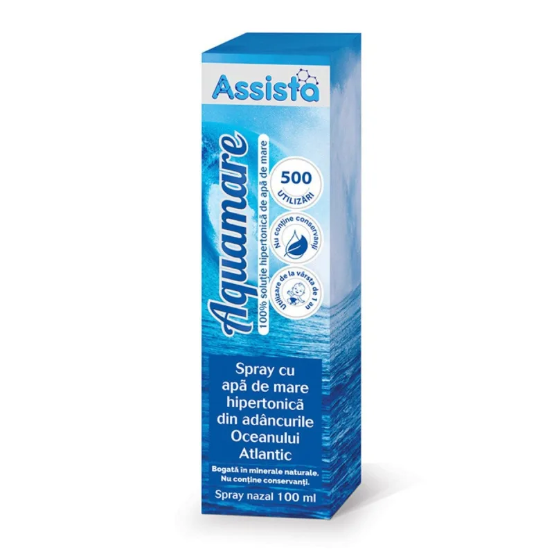 Assista Aquamare spray nazal hipertonic, 100 ml — preț și oferte