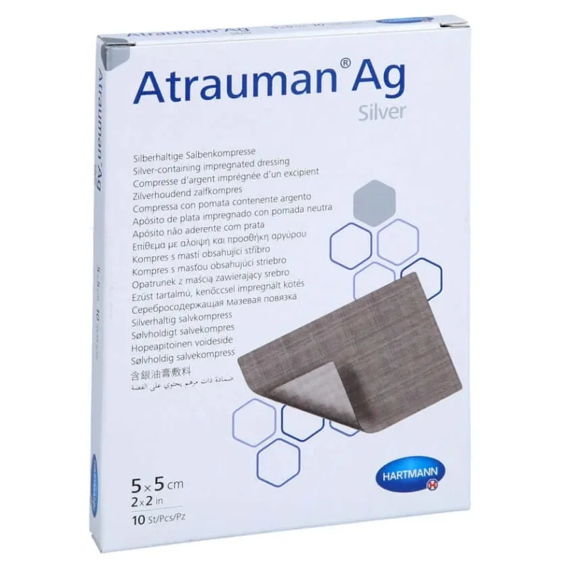 Atrauman Ag 5x5 cm comprese sterile 10 buc — preț și oferte