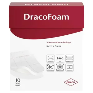 Pansament din spumă Dracofoam 5x5 cm 10 buc