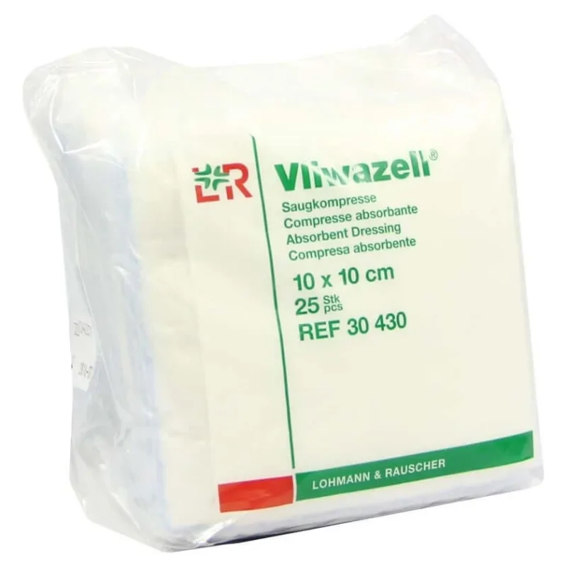 Lohmann & Rauscher Vliwazell 10 x 10 cm nesteril 25 buc 25 buc — preț și oferte