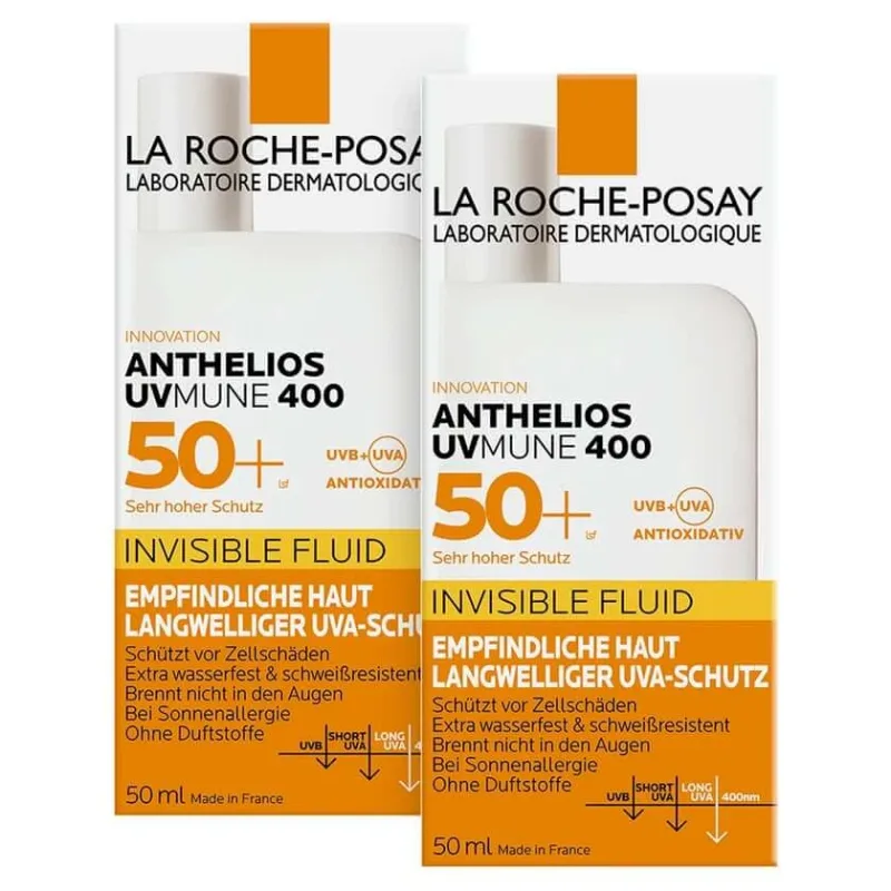 La Roche-Posay Invisible Fluid SPF 50+ 2X50 ml — preț și oferte