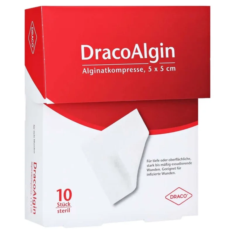 Dracoalgin 5x5 cm compresă de alginat 10 buc — preț și oferte