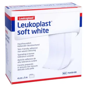 Leukoplast moale Tencuială albă 4 cmx5 m 1 buc