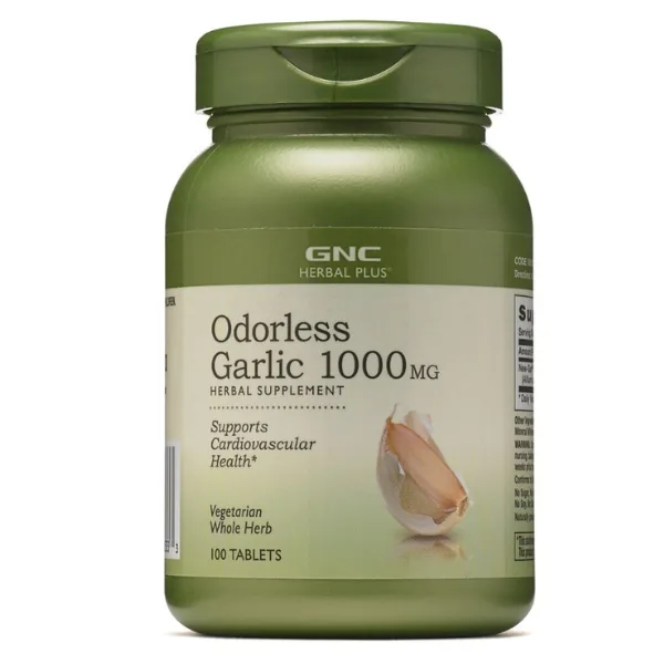 Odorless Garlic 1000 mg, Usturoi Inodor, GNC | 100 tablete GENERAL NUTRITION CORP — preț și oferte
