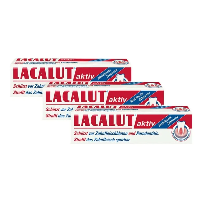 LACALUT pastă de dinți activă 3X100 ml — preț și oferte