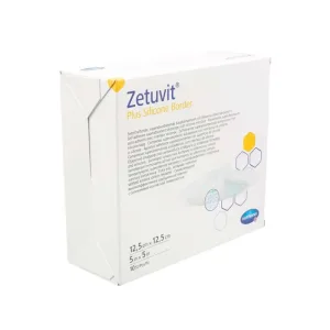 Zetuvit Plus Bordură siliconică sterilă 12,5 10 buc