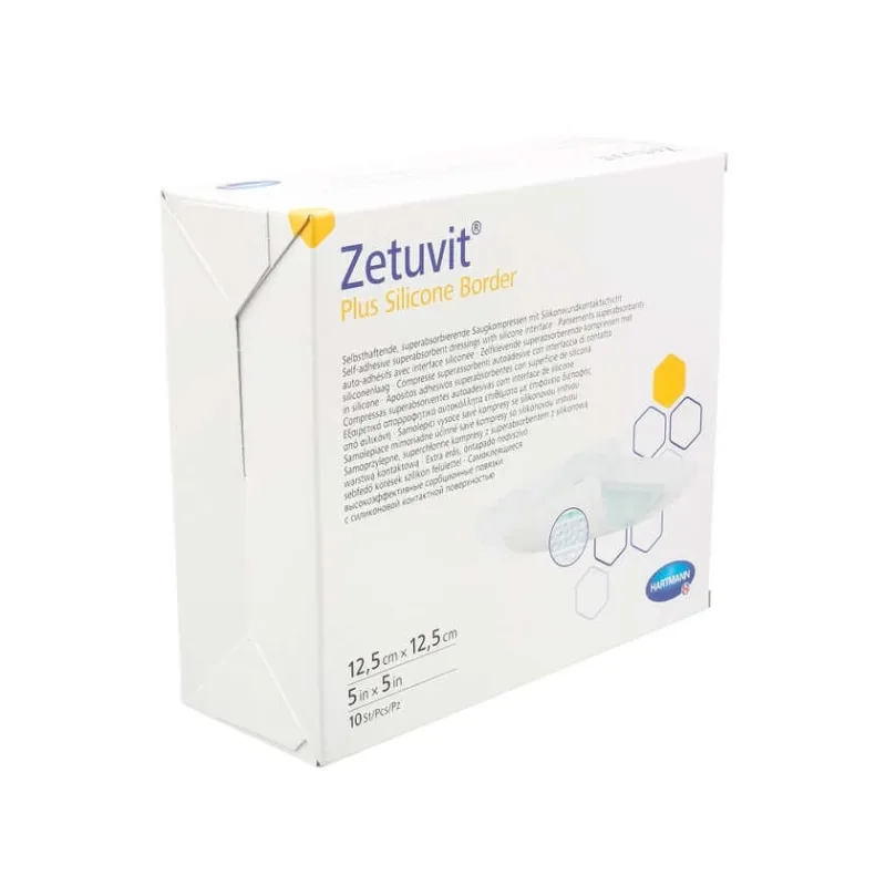 Zetuvit Plus Bordură siliconică sterilă 12,5 10 buc — preț și oferte