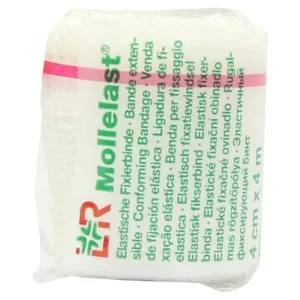 Bandaje Mollelast 4 cmx4 m alb 1 buc