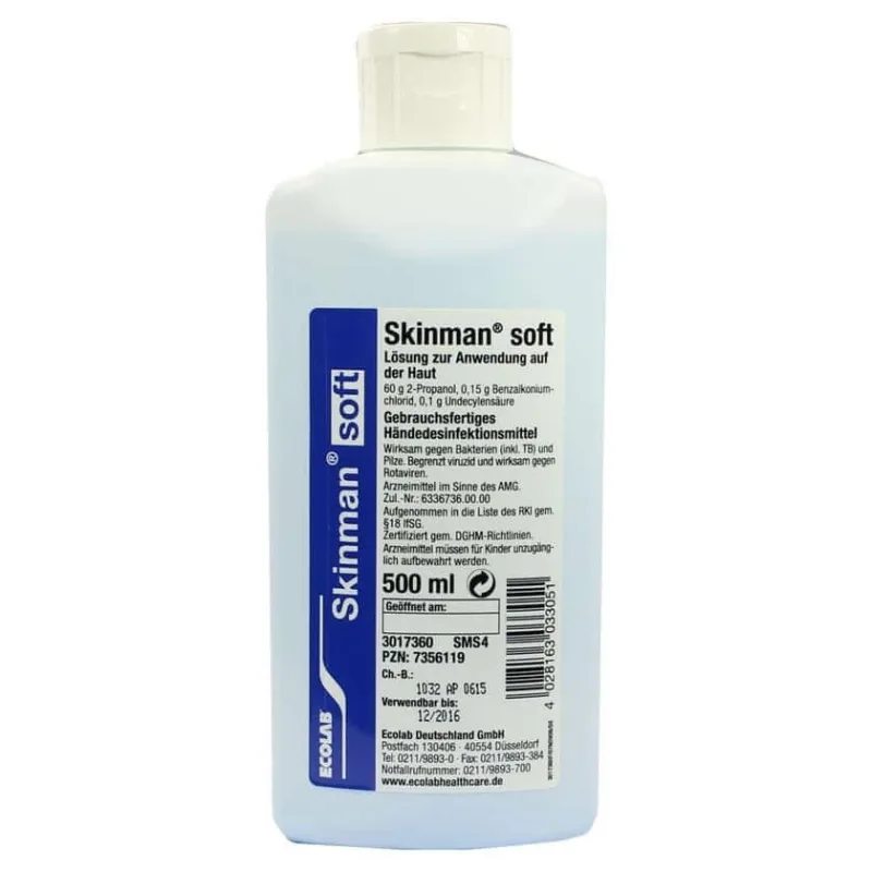 Skinman dozator de dezinfectant pentru mâini soft fl 500 ml — preț și oferte