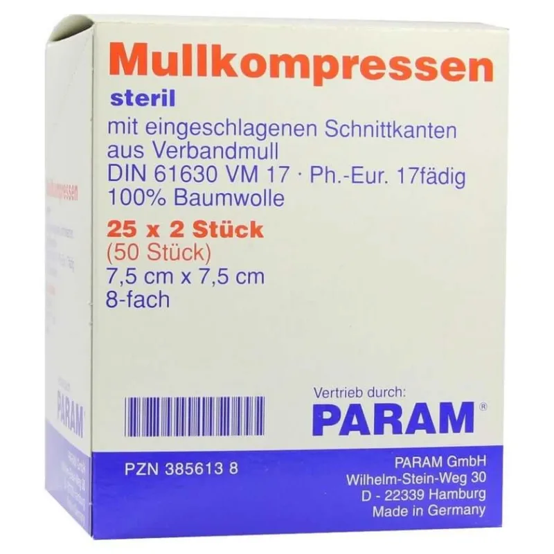 Comprese de tifon 7,5x7,5 cm sterile 8 fold 25X2 buc. — preț și oferte