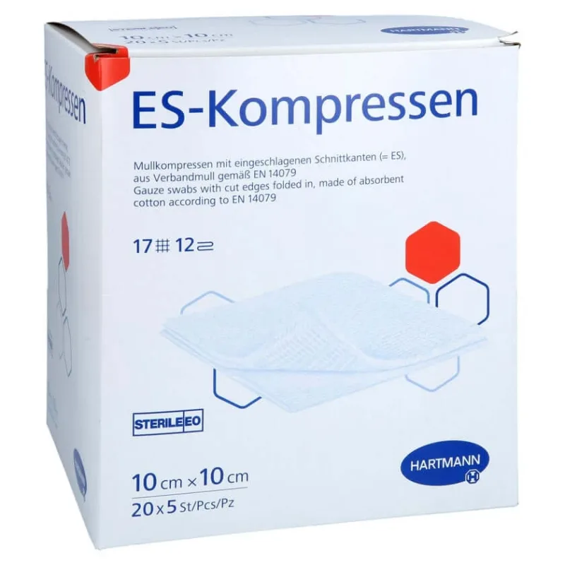 Es-comprese sterile 10x10 cm pachet vrac 20X5 buc — preț și oferte