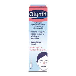 Olynth spray nazal pentru copii, 0,5 mg, Mcneil Healthcare | 10 ml