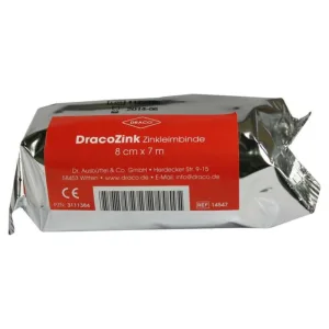 Bandaj adeziv din zinc Dracozink 8 cmx7 m 1 buc
