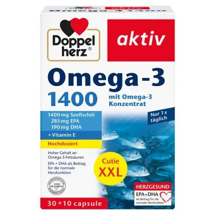 Omega 3 1400 mg XXL, Doppelherz Aktiv | 40 capsule QUEISSER PHARMA — preț și oferte