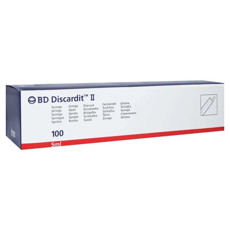 BD Discardit II seringă 5 ml 100X5 ml — preț și oferte