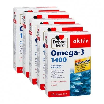 Omega 3 1400 mg, Doppelherz Aktiv | 30 capsule QUEISSER PHARMA — preț și oferte