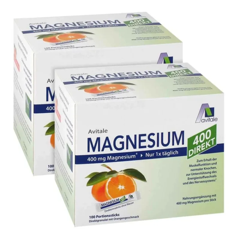 Pachet dublu Magneziu 400 direct 2X100X2.1 g — preț și oferte
