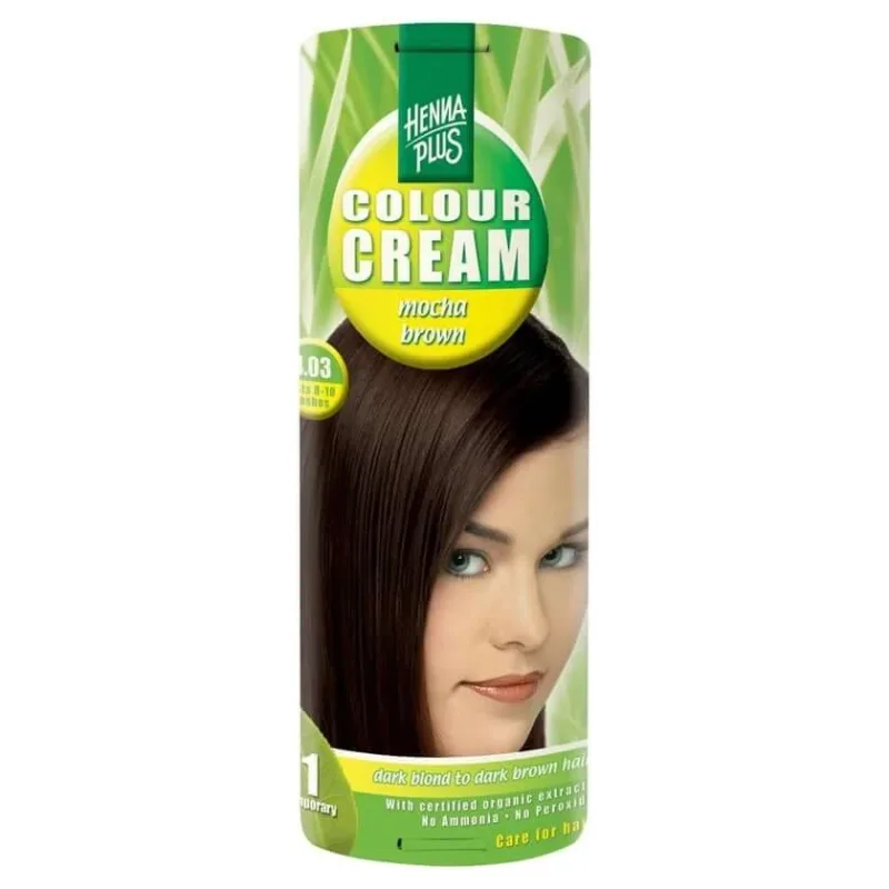 Hennaplus Cremă de culoare maro moca 4,03 60 ml — preț și oferte