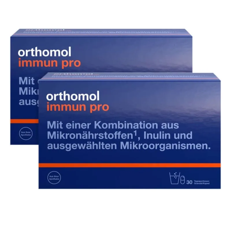 Pachet dublu Orthomol Immun pro 2X30 buc — preț și oferte