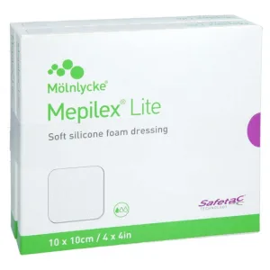 Bandaj spumă Mepilex Lite 10x10 cm steril 10 buc