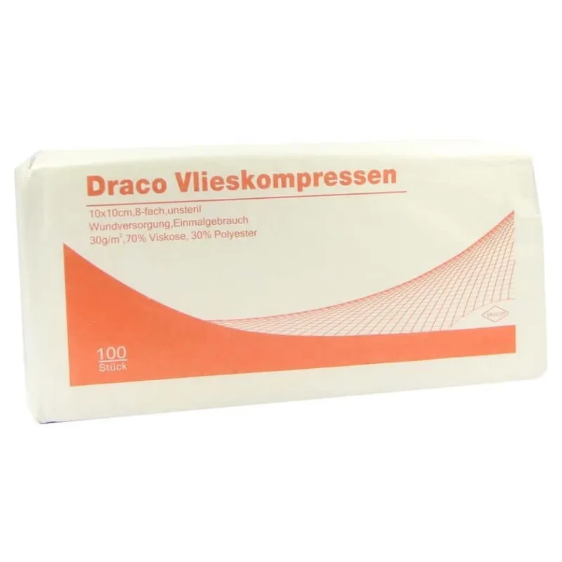 Comprese nețesute nesterile 10x10 cm 8-fold 100 buc. — preț și oferte