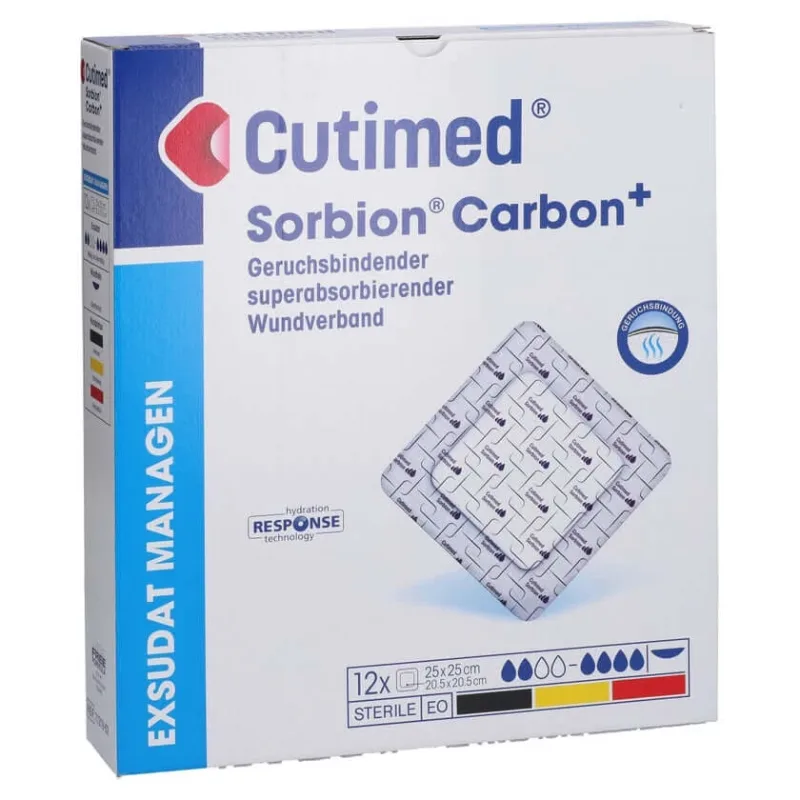 Cutimed Sorbion Carbon Pansament pentru plăgi 25x25 cm 12 buc. — preț și oferte