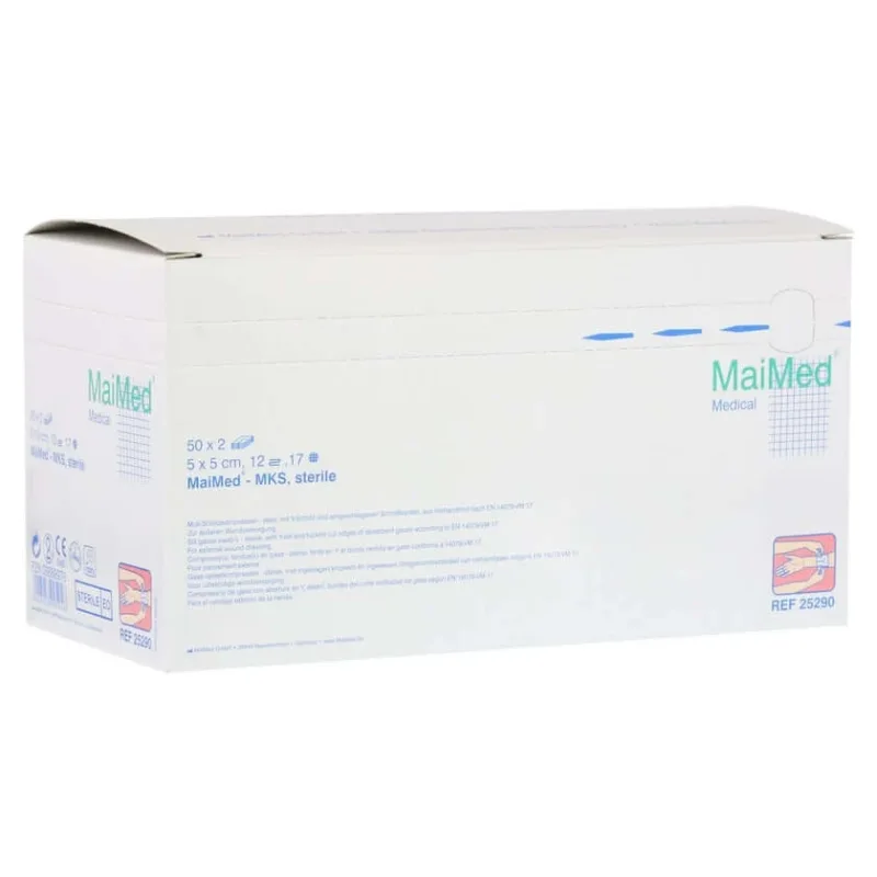 Comprese pentru fante 5x5 cm sterile 12 fold 50X2 buc — preț și oferte