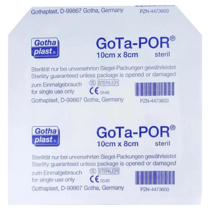 Gota-por Tencuială pentru plăgi sterilă 80x100 mm 1 buc — preț și oferte