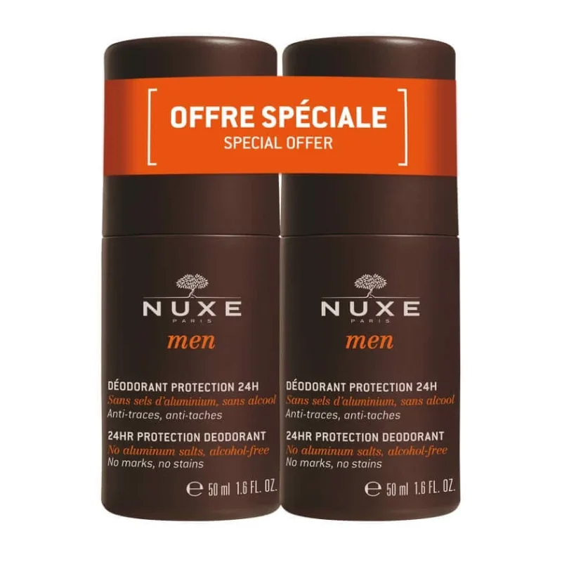 NUXE Men Deodorant Protecție 24h Dublu 2X50 ml — preț și oferte