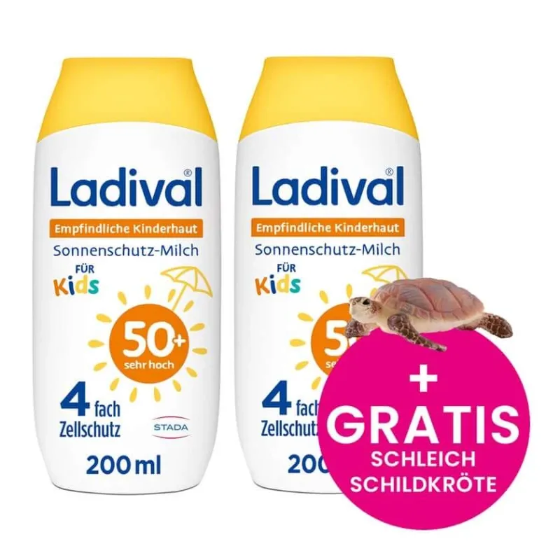 Ladival empf. Piele pentru copii 50+ pachet dublu 2X200 ml — preț și oferte