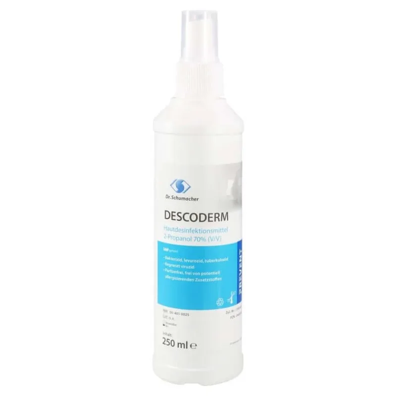 Dezinfectant cu alcool pentru mâini și piele Descoderm 250 ml — preț și oferte