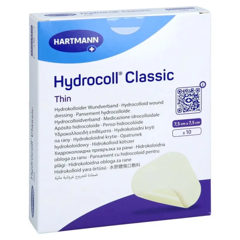 Hydrocoll Classic Pansament subțire pentru plăgi 7,5x7,5 cm 10 buc. — preț și oferte