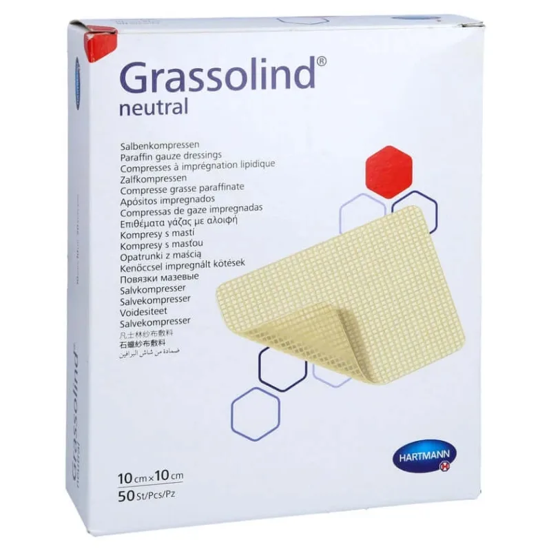 Comprese de unguent Grassolind 10x10 cm ste 50 buc — preț și oferte