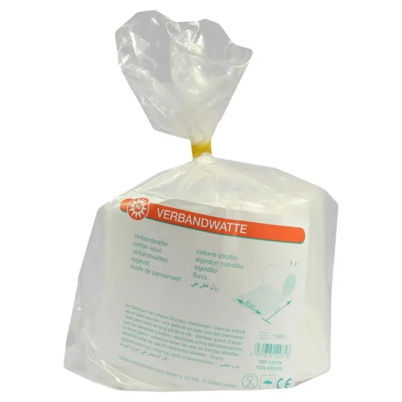 Noba bandaj de bumbac rulat, din bumbac, alb, 8 cm x 2 m, 1 buc 1 buc — preț și oferte