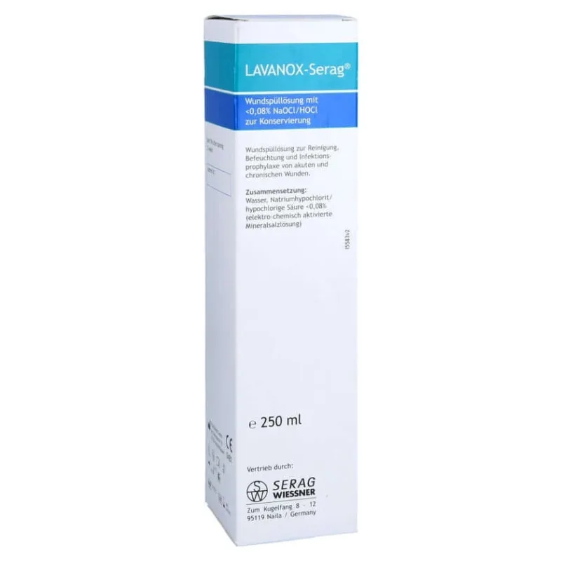 Soluție de irigare a plăgilor Lavanox 250 ml — preț și oferte