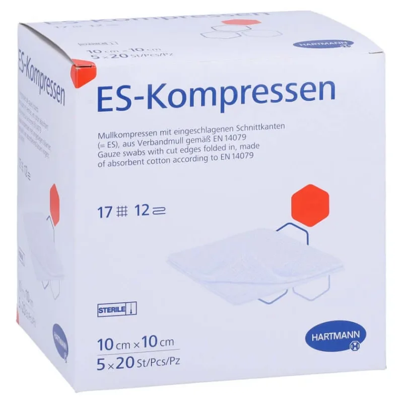Es-comprese sterile 10x10 cm pachet vrac 5X20 buc — preț și oferte