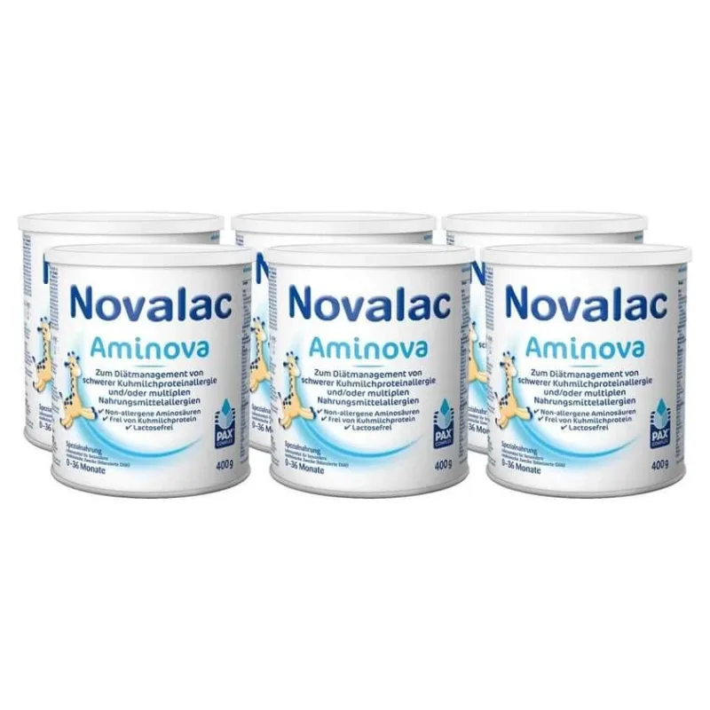 Novalac Aminova hrană specială 0-36 luni 6X400 g — preț și oferte