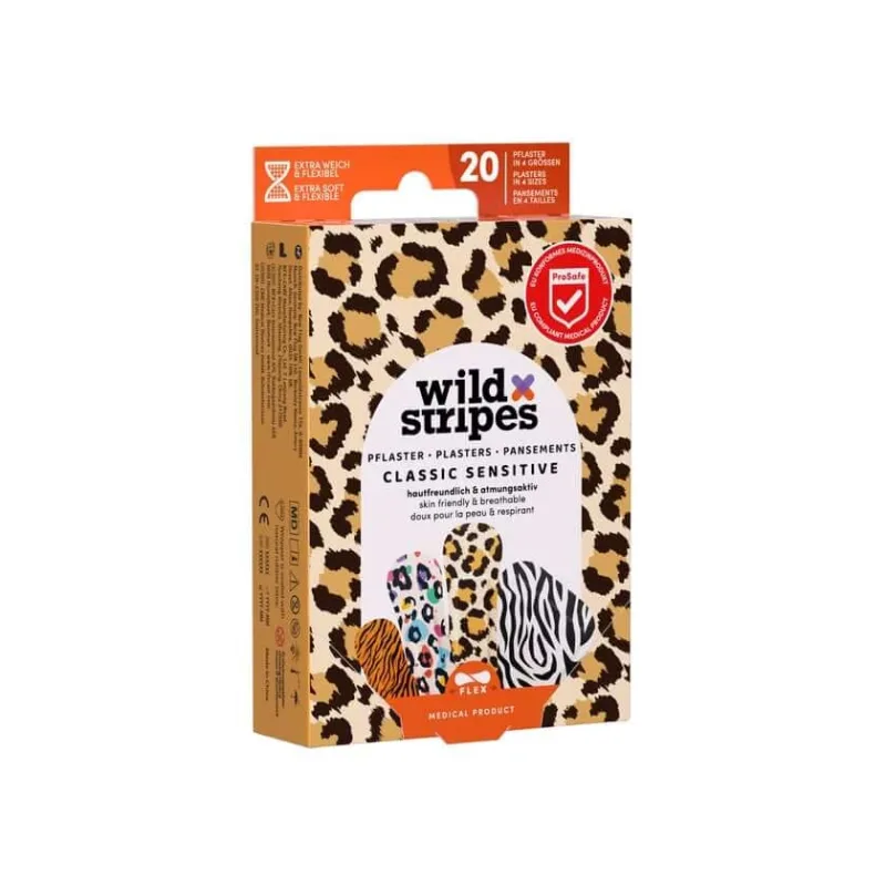 Tencuieli sensibile Wild Stripes - Animal Design 20 buc — preț și oferte
