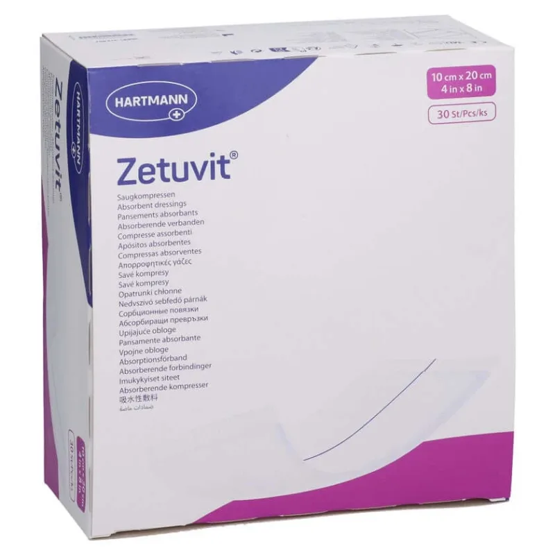 Tampoane absorbante Zetuvit nesterile 10x20 cm 30 buc. — preț și oferte