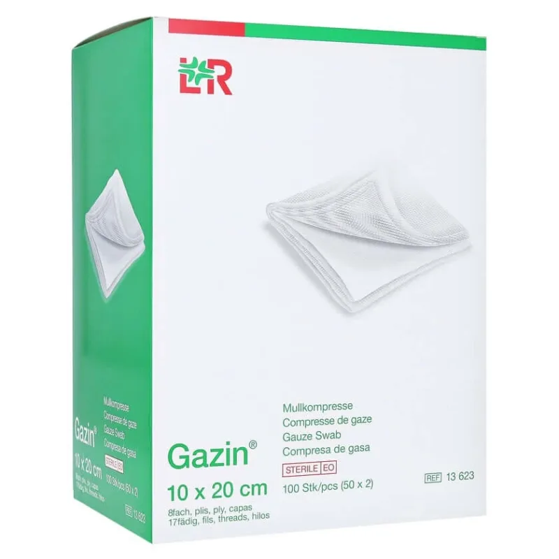 Gazin compresă de tifon 10 x 20 cm sterilă 50X2 buc — preț și oferte