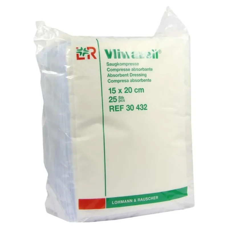 Lohmann & Rauscher Vliwazell 15 x 20 cm, nesteril, 25 bucăți — preț și oferte