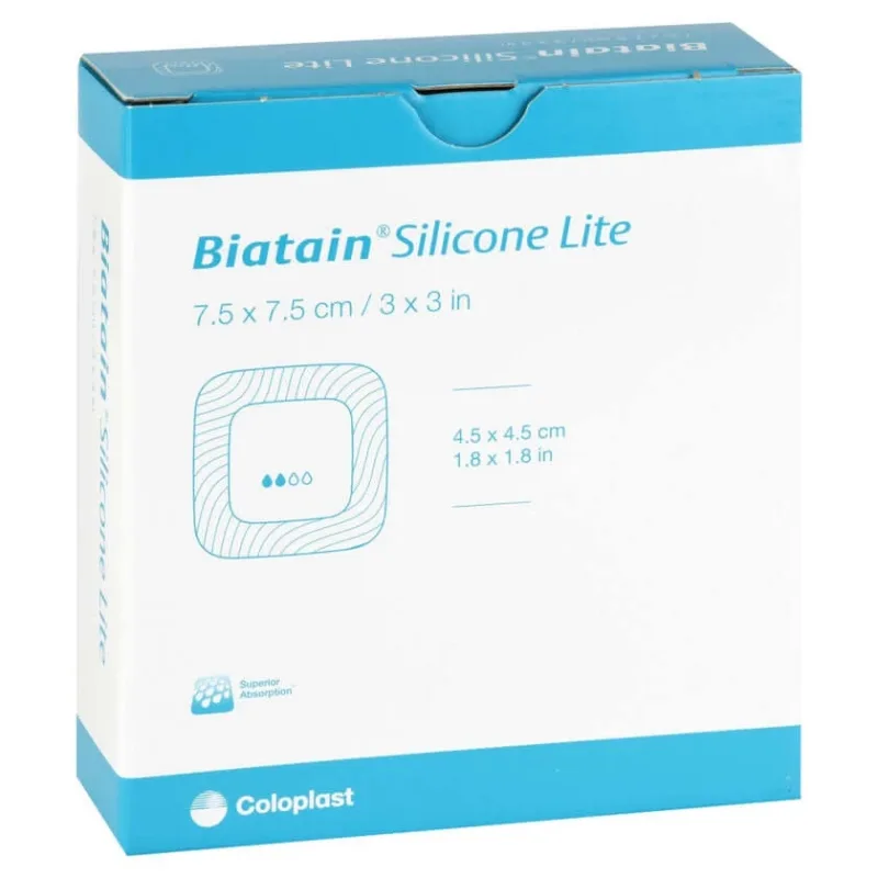 Pansament din spumă Biatain Silicone Lite, 7,5 x 10 buc. — preț și oferte