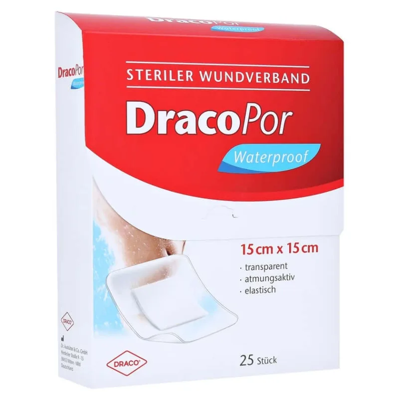 Pansament impermeabil Dracopor 15x15 cm, 25 buc. — preț și oferte
